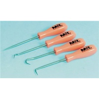 4 Piece Mini Pick & Hook Set Use O-rings Springs Snap rings and washers