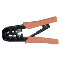 Modular 6P - 8P Crimping Tool cuts and strips the cable