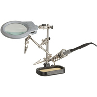 Duratech Holder PCB with LED Magnifier and Soldering Iron Stand