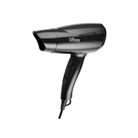 Tiffany 1200W 2Heat Settings Foldable Compact Travel HairDryer with Concentrator