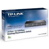 TP Link SF1024D 24 Port Switch 13-inch Desktop steel case 4.8 Gbps Switching Cap