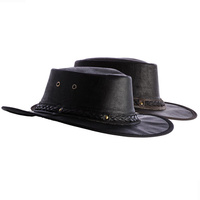 Didgeridoonas The Outback Hat Brown water repellent buffalo leather