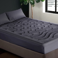 Giselle Bedding 3-Zone Pillowtop Mattress Topper 1000GSM for Back Pain Relief Washable with 45cm Deep Pocket King