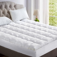 Giselle Bedding 5cm Bamboo Pillowtop Mattress Topper 1000GSM Mattress Pad for Back Pain Relief Washable Breathable Protector with 45cm Deep Pocket Kin
