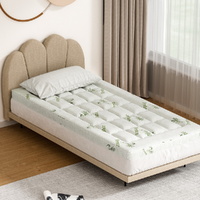 Giselle Bedding Pillowtop Mattress Topper 7.5cm Thick Bamboo Pad for Back Pain Relief Washable Skin-friendly Bed Protector with 45cm Deep Pocket Singl