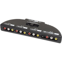 4 Way S-Audio Video Thru AV Switches CVBS+SV Type