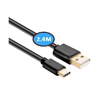 Sansai 3.0A Type-C Connector to USB-A Data Transfer Charging Cable 2.4m