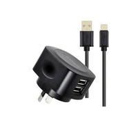 Sansai USB AC Charger with Type-C Cable 1.2M Cable - 2.1A Support 