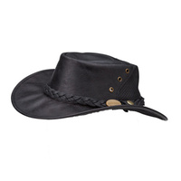 Didgeridoonas Australian Leather Ranger Hat Ranger Hat leather hat water repellent 