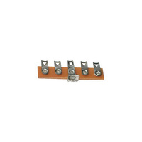 5 Plated 6mm Spacing Mounted Brass Lugs Tag Solder Terminal Strip