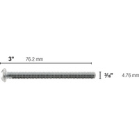 3 by16 inch 3-inch Bolt For Toggler