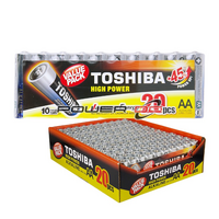 TOSHIBA 20pc Alkaline AA Battery 1.5V High Power Leakage Resistant LR6