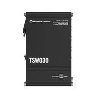 Teltonika TSW030 8-PORT ETHERNET SWITCH, 2-PIN Power Input, 10/100 Mbps, Integrated DIN Rail (Plug&Play Deployment), Supports auto MDI/MDIX crossover