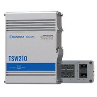Teltonika Industrial Ethernet Switch, 2x SFP ports, 8x Gigabit Ethernet ports with speeds of up to 1000 Mbps, DIN rail, PSU excluded