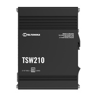 Teltonika TSW210 Industrial Ethernet Switch, 2x SFP Ports, 8x Gigabit Ethernet Ports with speeds of up to 1000 Mbps, DIN Rail, PSU excluded