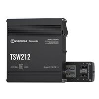 Teltonika Managed Ethernet Switch, L2 With additional L3 Features, Supports Profinet, 8 x Gigabit Ethernet ports, 2 x SFP ports, PSU excluded