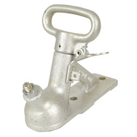 2 Hole 2000kg 1 Tow Ball 77mm to 128mm Zinc Plated Trailer Coupling