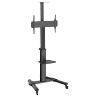 Prolink 50kg Single-Display TV Cart with Height Adjustable & Crank Handle
