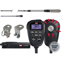 GME TX3350UVP TX3350 Ultimate Value Pack Compact UHF CB Radio LCD SoundPath Speaker mic