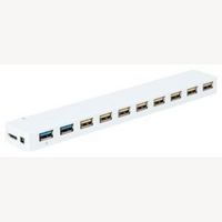 Multicomp PRO U3 10HUB USB 3.0 10-Port Hub Bus Powered 5Gbps for Multiple Devices 