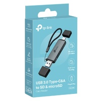 TP-Link UA430D USB 3.0 Type-C&A to SD & microSD 3.0 Card Reader, support SD，SDHC、SDXC，microSD、microSDHC、microSDXC cards up to 2TB.