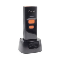 Oxhorn Mini Wireless 2.4G Bluetooth 5.0 2D Barcode Scanner Commercial Grade USB Plug&Play 5V 1A 12hr working Duration rechargeable battery Black