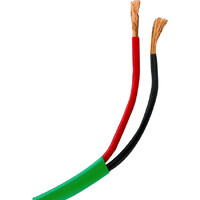 1m Low Capacitance Two Core Burial Speaker Cable 14 Guage Green Jacket