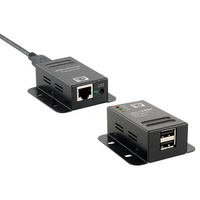 2 Port USB 2.0 Cat5 Extender 50M Industrial