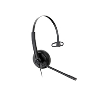 Yealink UH34 Mono UC USB Headset, Lightweight, All Day Wearing Comfort, Ear Wideband Noise Cancelling Microphone, Leather Ear Cushions, USB-A