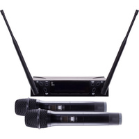 DOSS UHF203E 654-694MHz Dual Channel UHF PLL Wireless Handheld Mic System Kit