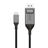 Alogic 1m Ultra USB-C (Male) to DP (Male) Cable - 4K @60Hz