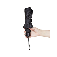 Korjo Portable Small Pocket Sun Rain Travel Umbrella Compact Folding Waterproof Black
