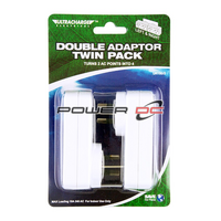 ULTRACHARGE Double Adaptor Twin Left & Right 10A 240 AC for Indoor Use Only