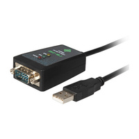 Iocrest UR232 USB2.0 to Serial RS232 FTDI Chipset Lead 1m Black