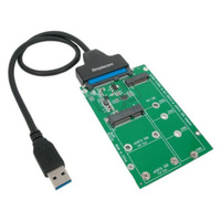 USB 3.0 TO mSATA NGFF M2 B KEY SSD Adaptor Suitable data backup Migration