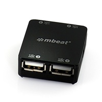 mbeat 4 Port USB 2.0 Hub Plug and Play High Speed Interface