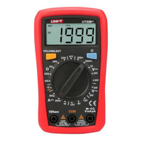 Palm Size Digital Multimeter CAT II 600V Rating 2x Test probes 9V Battery 
