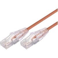 0.5m 10GbE Ultra Thin Cat 6A UTP Snagless Patch Cable LSZH - Orange