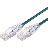 3m 10GbE Ultra Thin Cat 6A UTP Snagless Patch Cable LSZH - Green