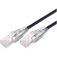 1.5m 10GbE Ultra Thin Cat 6A UTP Snagless Patch Cable LSZH - Black