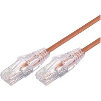 1.5m 10GbE Ultra Thin Cat 6A UTP Snagless Patch Cable LSZH - Orange