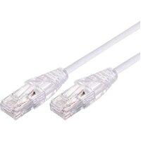 1.5m 10GbE Ultra Thin Cat 6A UTP Snagless Patch Cable LSZH - White