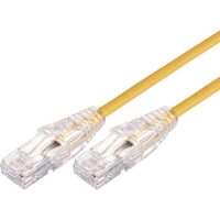 1.5m 10GbE Ultra Thin Cat 6A UTP Snagless Patch Cable LSZH - Yellow