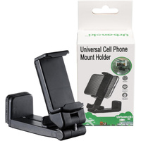 Urbanoki Airplane Phone Holder Mount 360° Rotation Stand for Travel Desk - Black