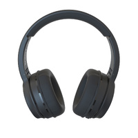 Laser Foldable Bluetooth Headphones with Mic Black