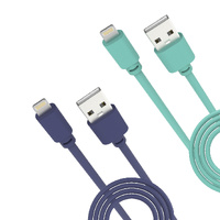 Laser Twin Pack 2m MFI USB-A Lightning Cables