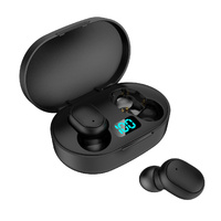 Laser True Wireless Earphones LED Display Black