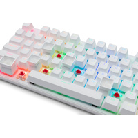 G-TEK Cyborg 87-Key Wired Bluetooth Keyboard White