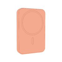Laser 5000mAh Magnetic Wireless Power Bank Peach