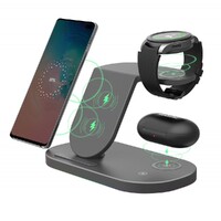 Laser Chargecore 3 in 1 Charging Station Wireless Wall Charger with USB-C Cable